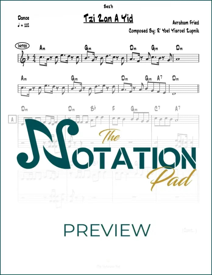 A Yid 2-Liner Sheet Music