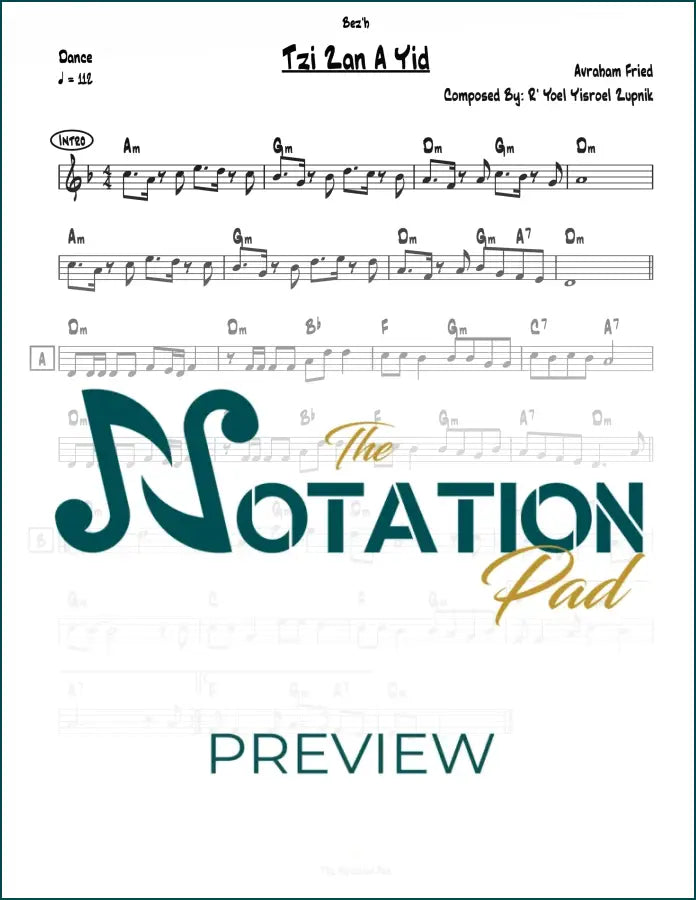 A Yid Lead Sheet Sheet Music