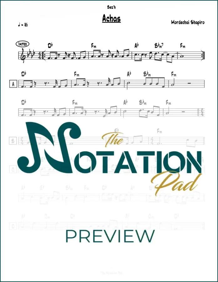 Achas Lead Sheet Sheet Music