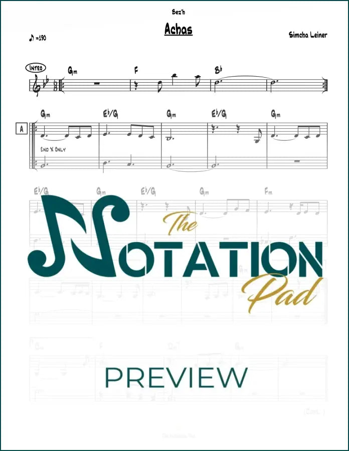 Achas 2-Liner Sheet Music