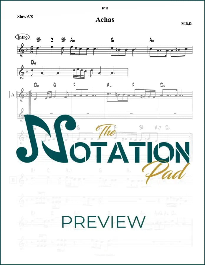 Achas 2-Liner Sheet Music