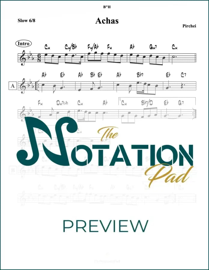 Achas Lead Sheet Sheet Music