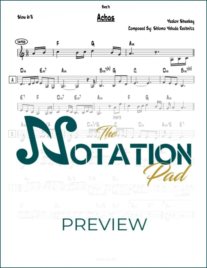 Achas Lead Sheet Sheet Music