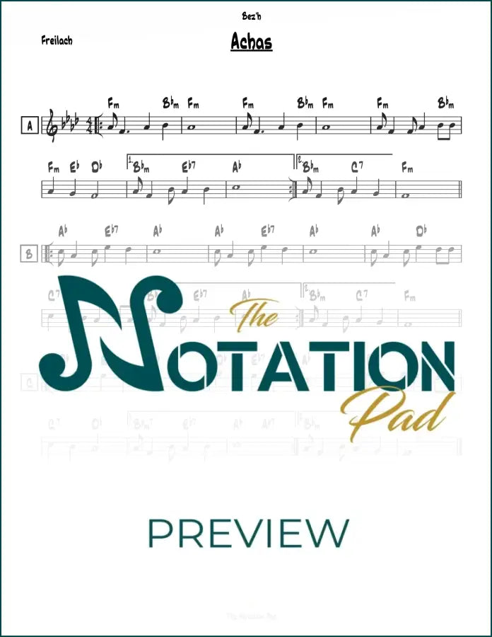 Achas Lead Sheet Sheet Music