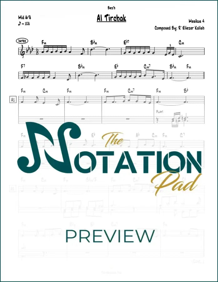 Al Tirchak 2-Liner Sheet Music