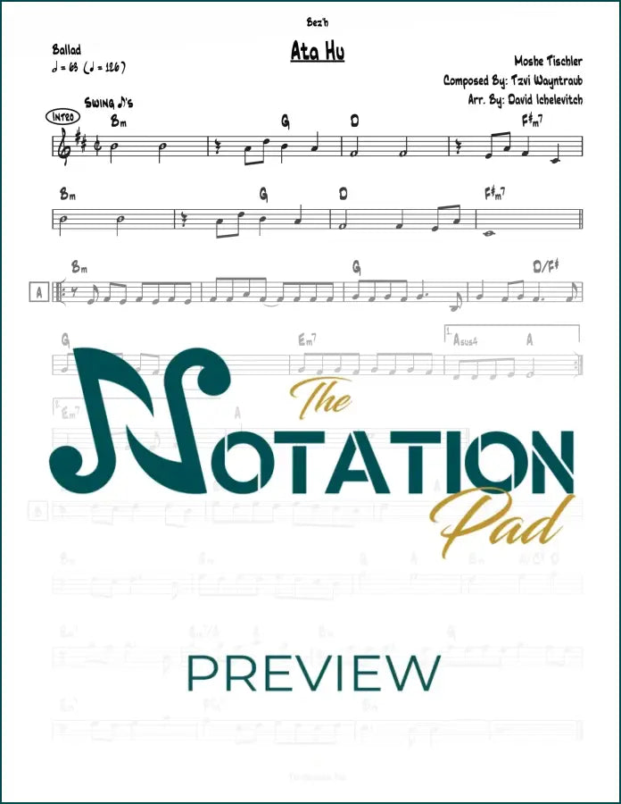 Ata Hu - Tischler - Lead Sheet - Sheet Music