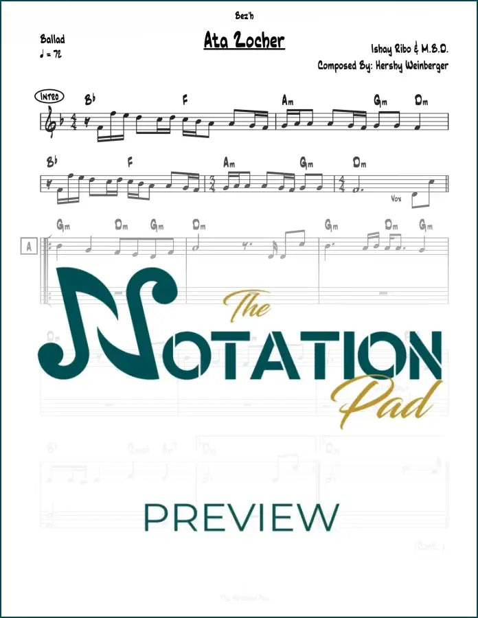 Ata Zocher 2-Liner Sheet Music