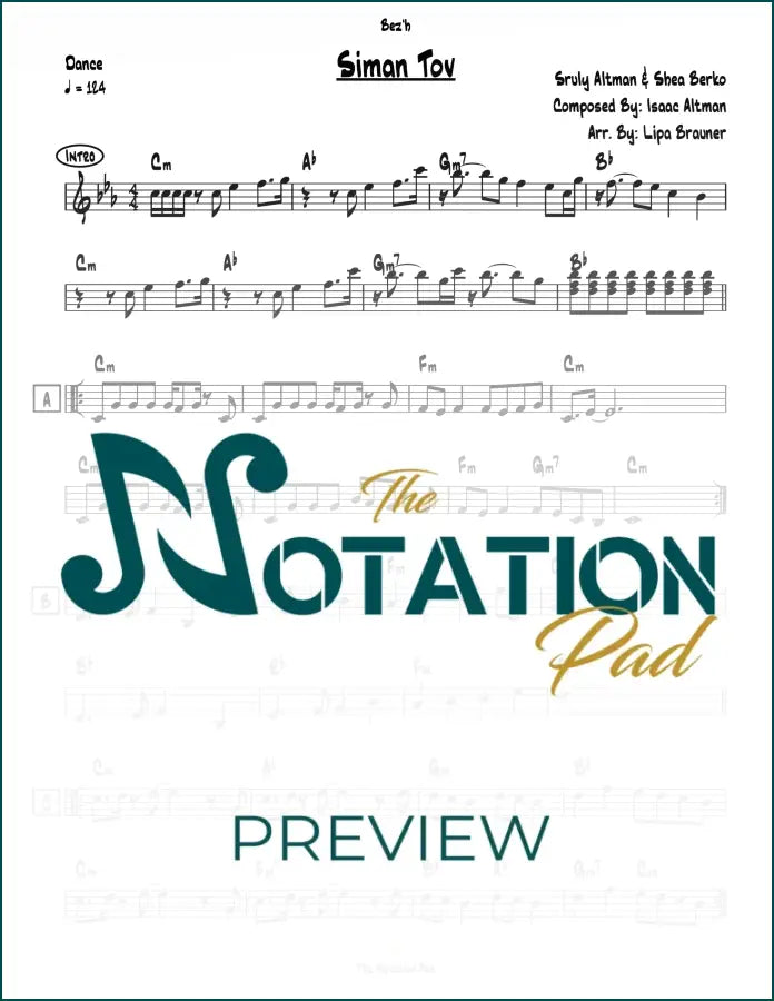 Siman Tov - Altman Lead Sheet Sheet Music