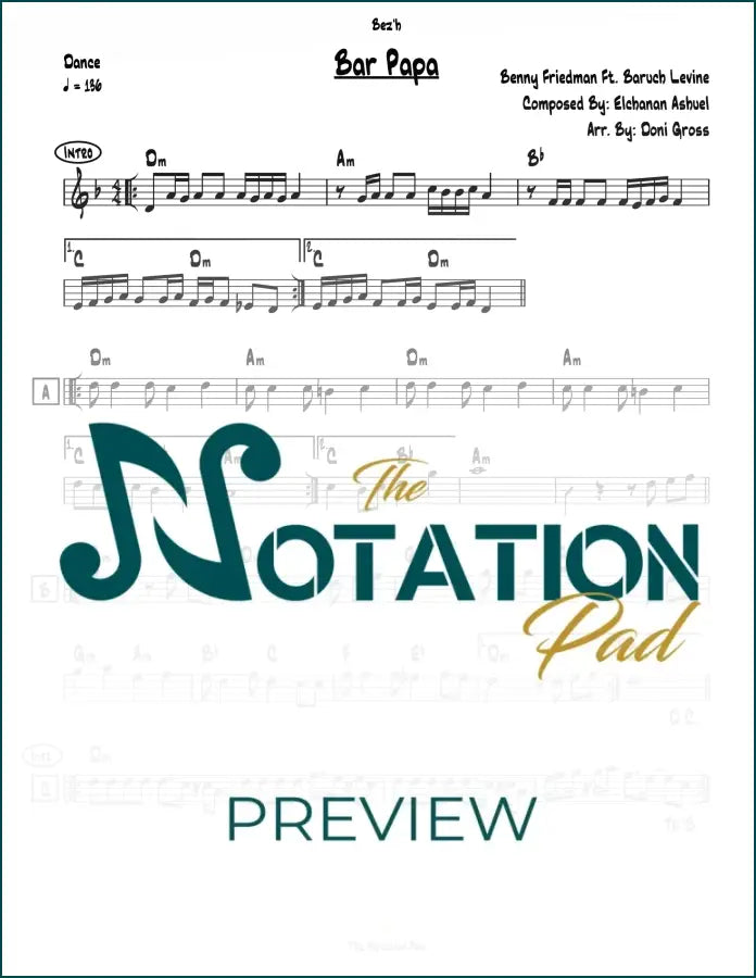 Bar Papa Benny Lead Sheet Sheet Music