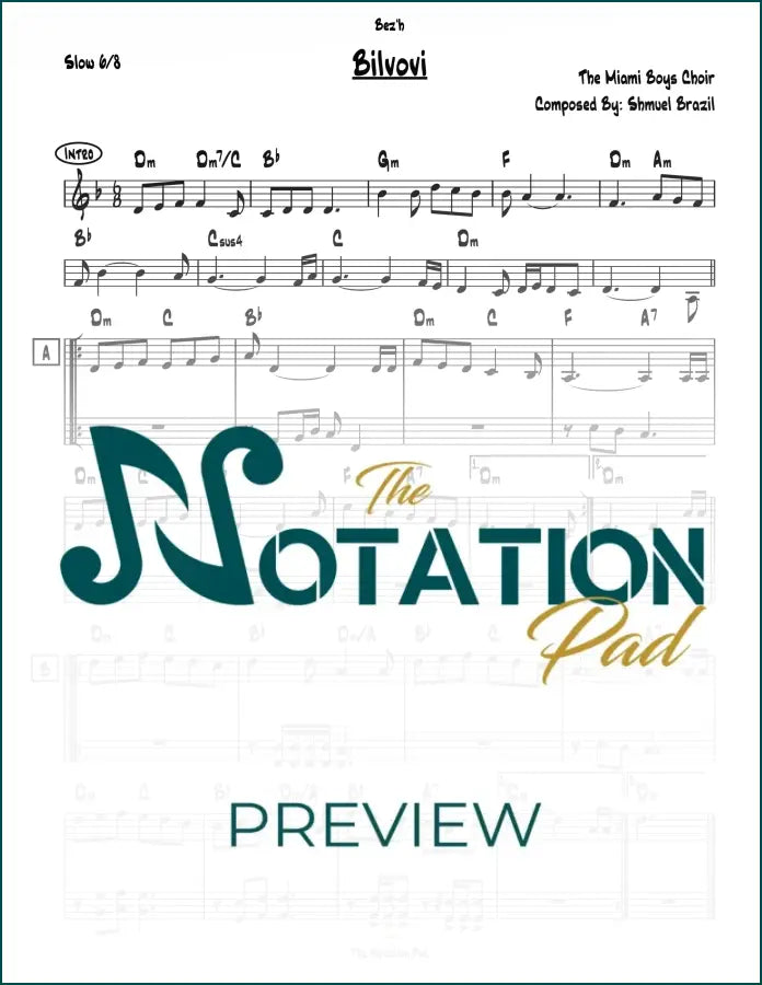 Bilvovi - MBC - 2-Liner - Sheet Music