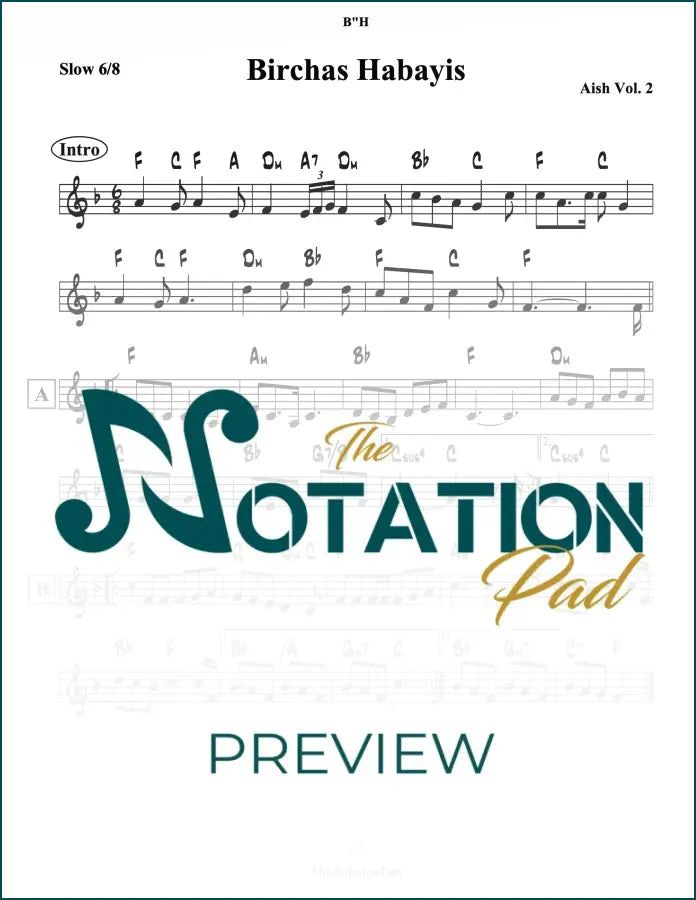 Birchas Habayis / Yehei Zeh - Aish Lead Sheet Sheet Music