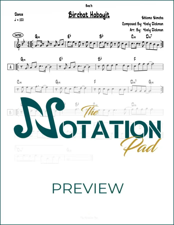 Birchat Habayit - Shlomo Simcha Lead Sheet Sheet Music