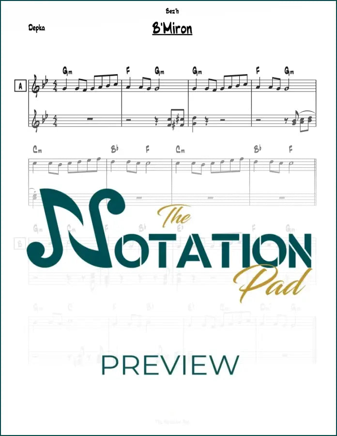 B’Miron / In Miron - 2-Liner - Sheet Music