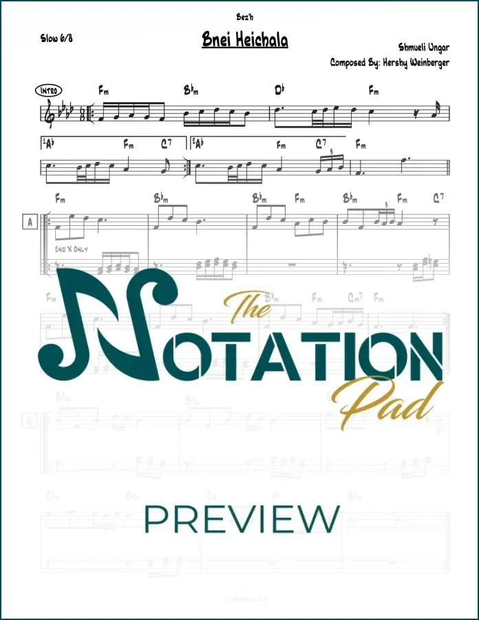 Bnei Heichala - Ungar 2-Liner Sheet Music