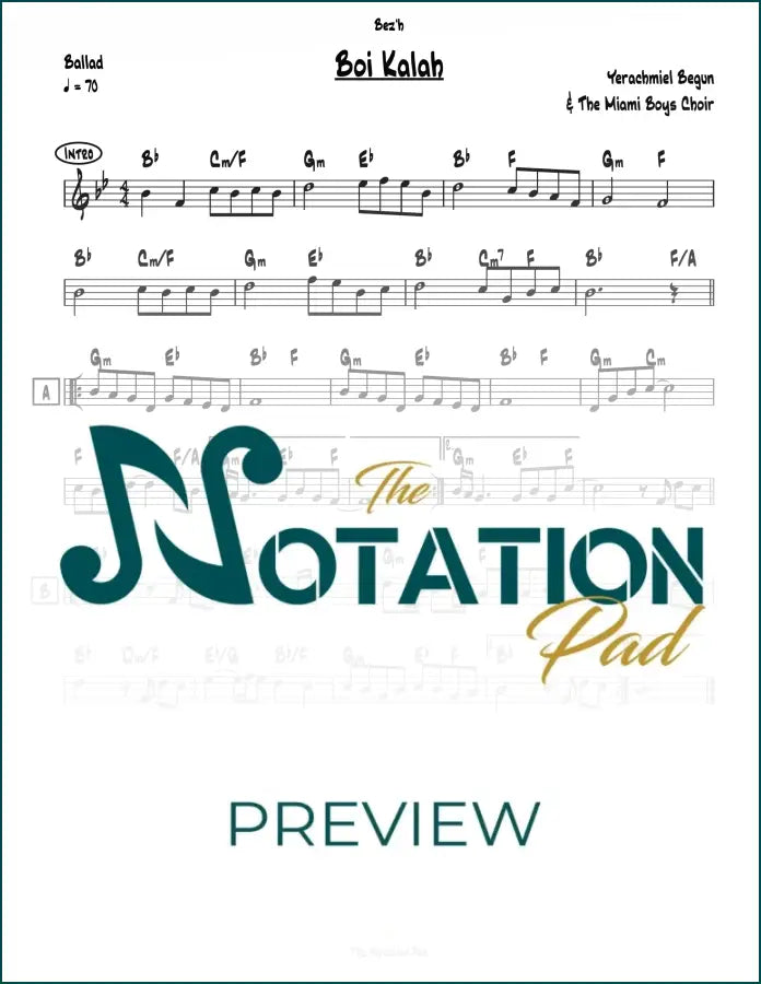 Boi Kallah Lead Sheet Sheet Music