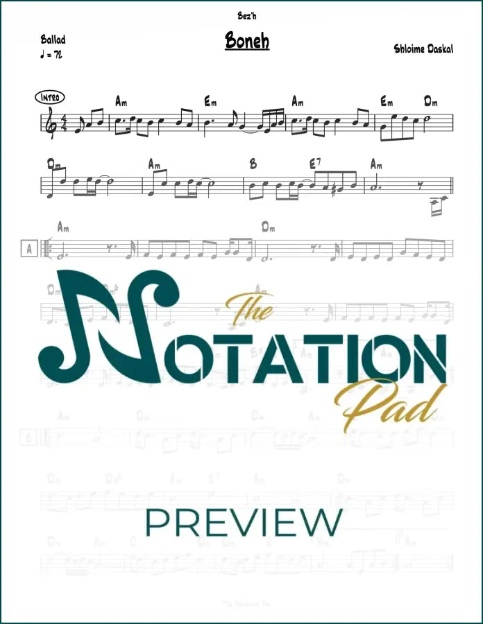 Bonei Lead Sheet Sheet Music
