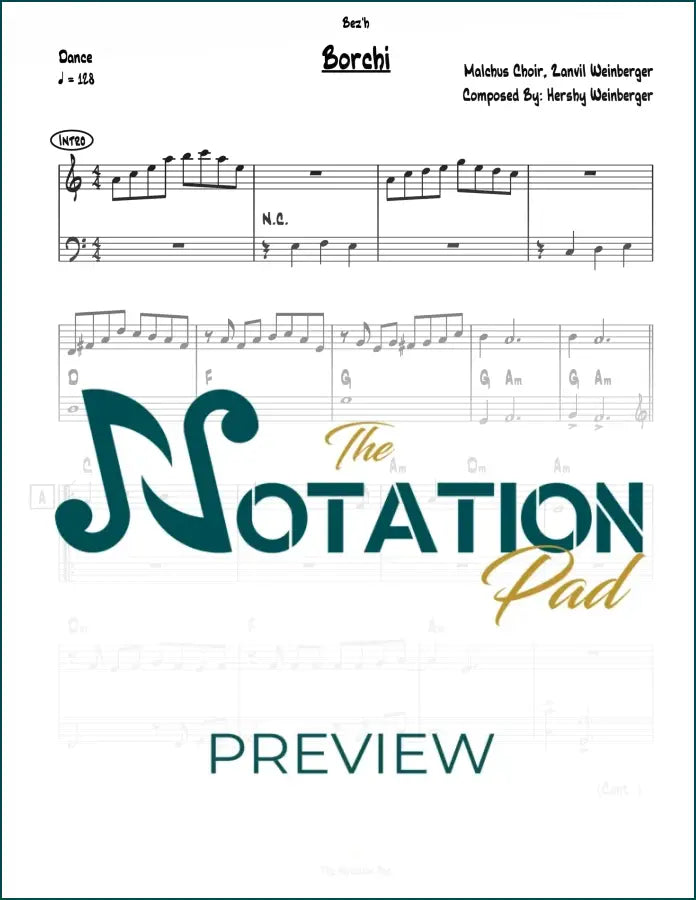 Borchi Zanvil 2 Liner Sheet Music