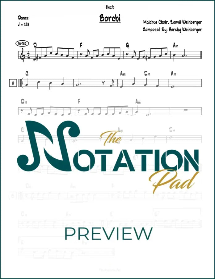 Borchi Zanvil Lead Sheet Sheet Music