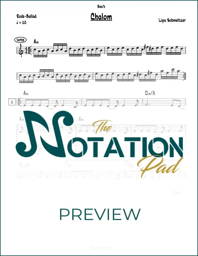 Chalom - Lipa 2-Liner Sheet Music