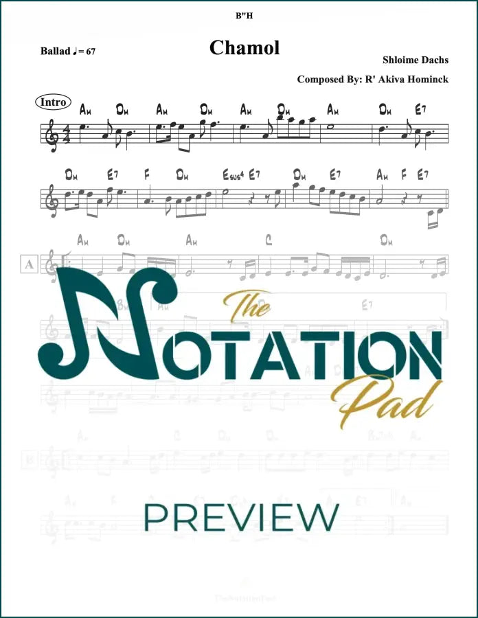 Chamol Lead Sheet Sheet Music