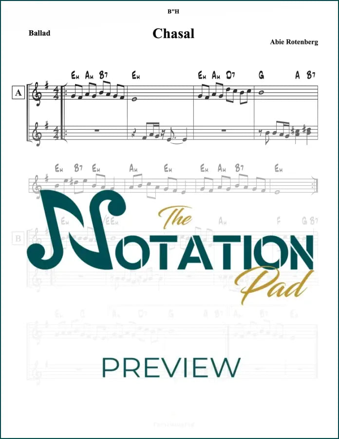 Chasal - Abie Rotenberg 2-Liner Sheet Music