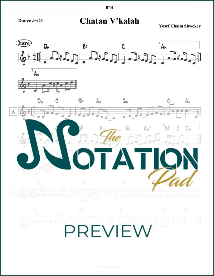 Chatan V’kallah - Y C Shwekey Lead Sheet Sheet Music