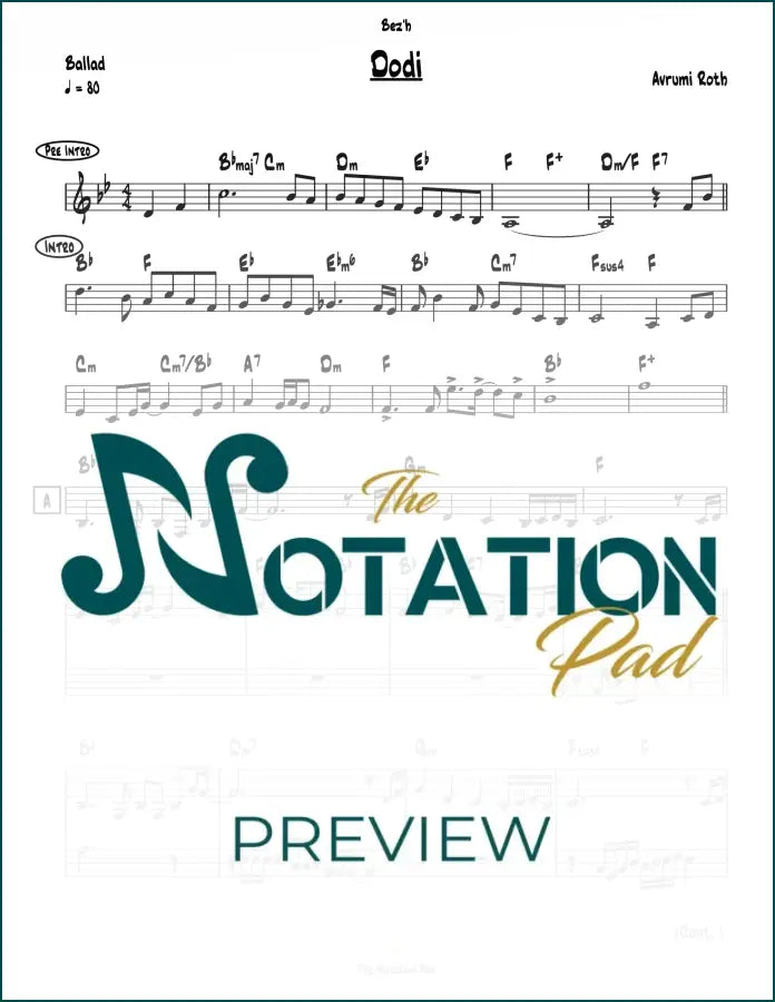 Dodi Roth 2 Liner Sheet Music