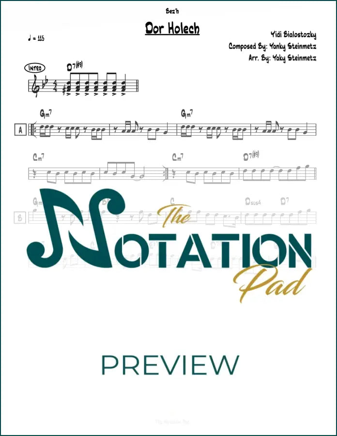 Dor Holech - Bialostozky Lead Sheet Sheet Music