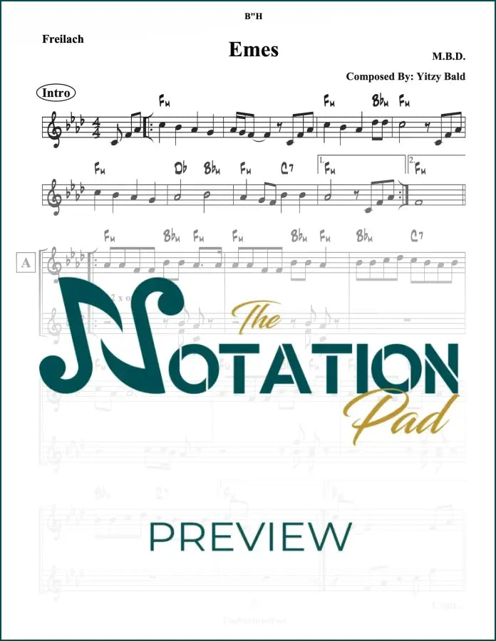 Emes 2-Liner Sheet Music