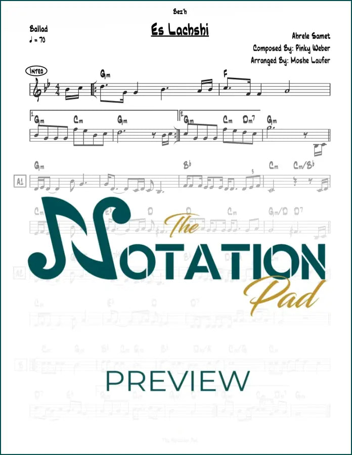 Es Lachshi Lead Sheet Sheet Music