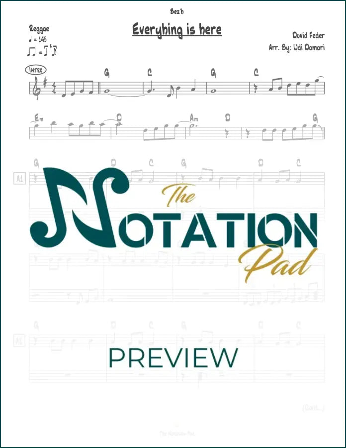 Everything Is Here - Feder - 2-Liner - Sheet Music