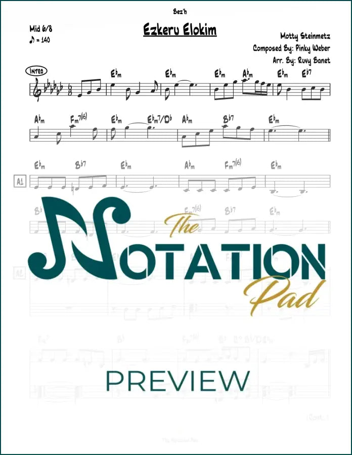 Ezkeru Elokim 2-Liner Sheet Music