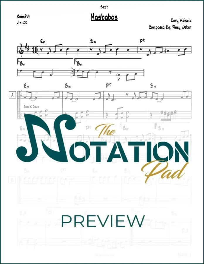 Hashabos 2-Liner Sheet Music