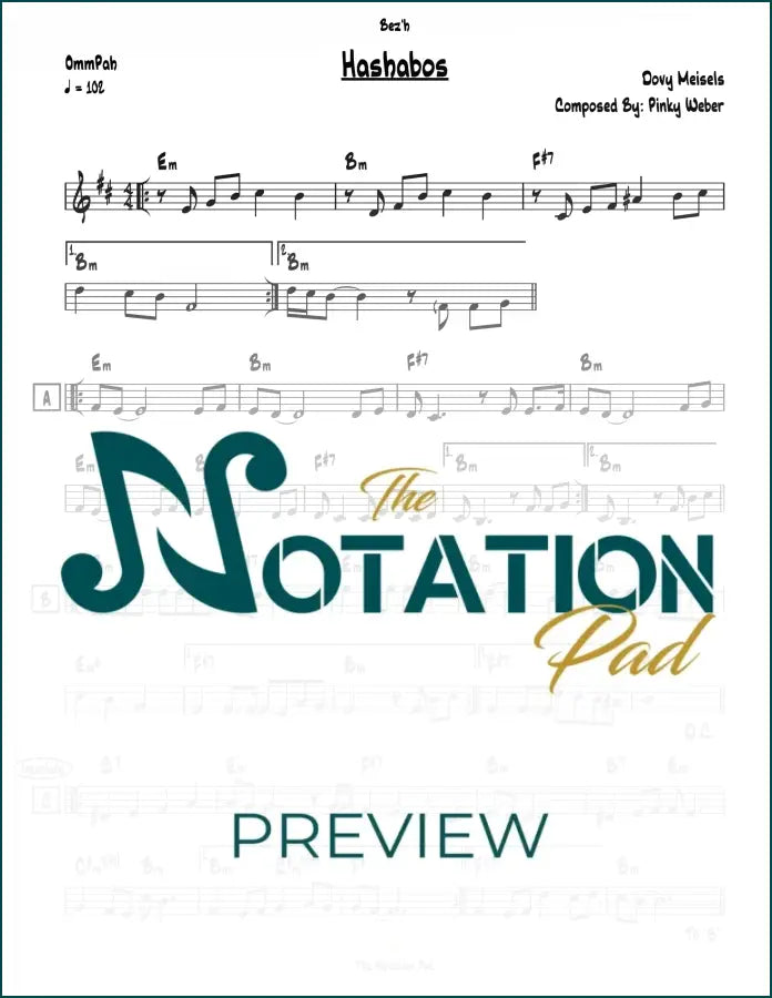 Hashabos Lead Sheet Sheet Music