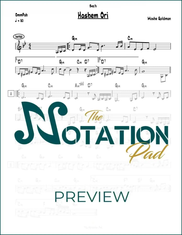 Hashem Ori Lead Sheet Sheet Music