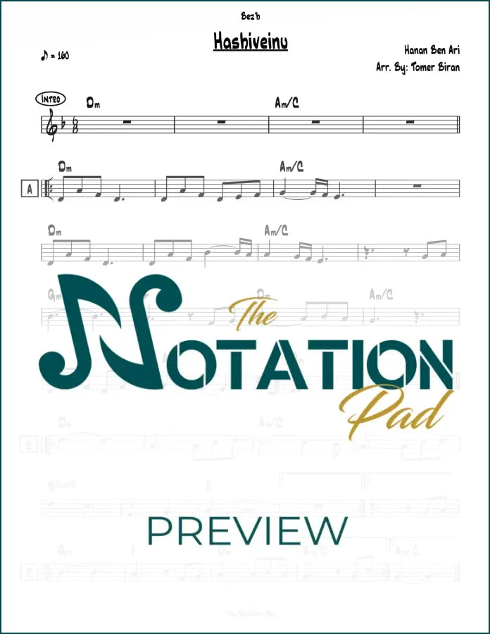 Hashiveinu - Hanan Ben Ari Lead Sheet Sheet Music
