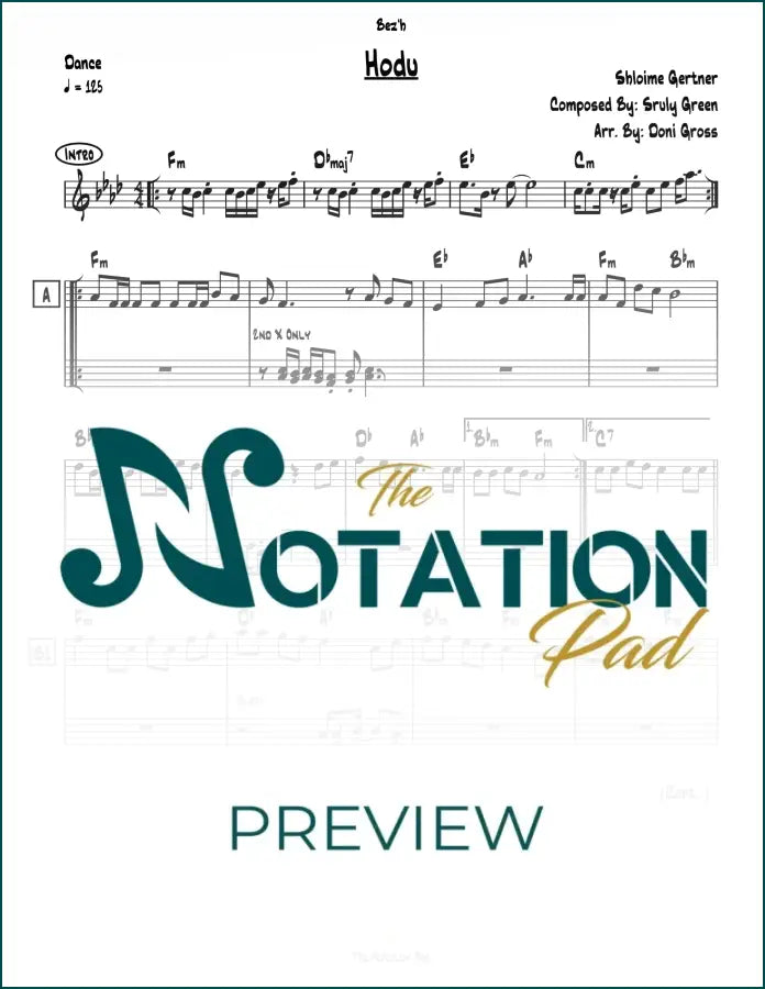 Hodu - Gertner - 2-Liner - Sheet Music