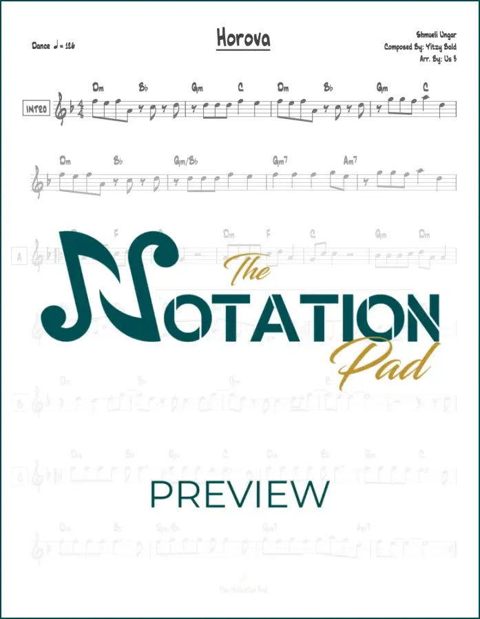 Horovo - Ungar - Lead Sheet - Sheet Music