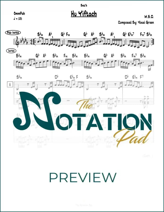 Hu Yiftach - MBD 2-Liner Sheet Music