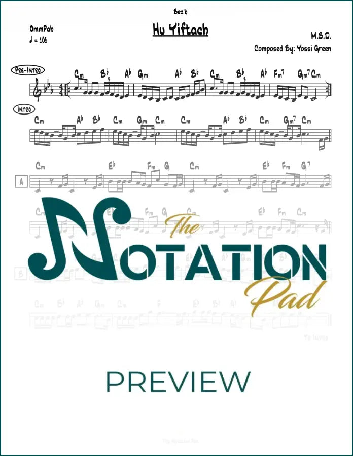 Hu Yiftach - MBD Lead Sheet Sheet Music