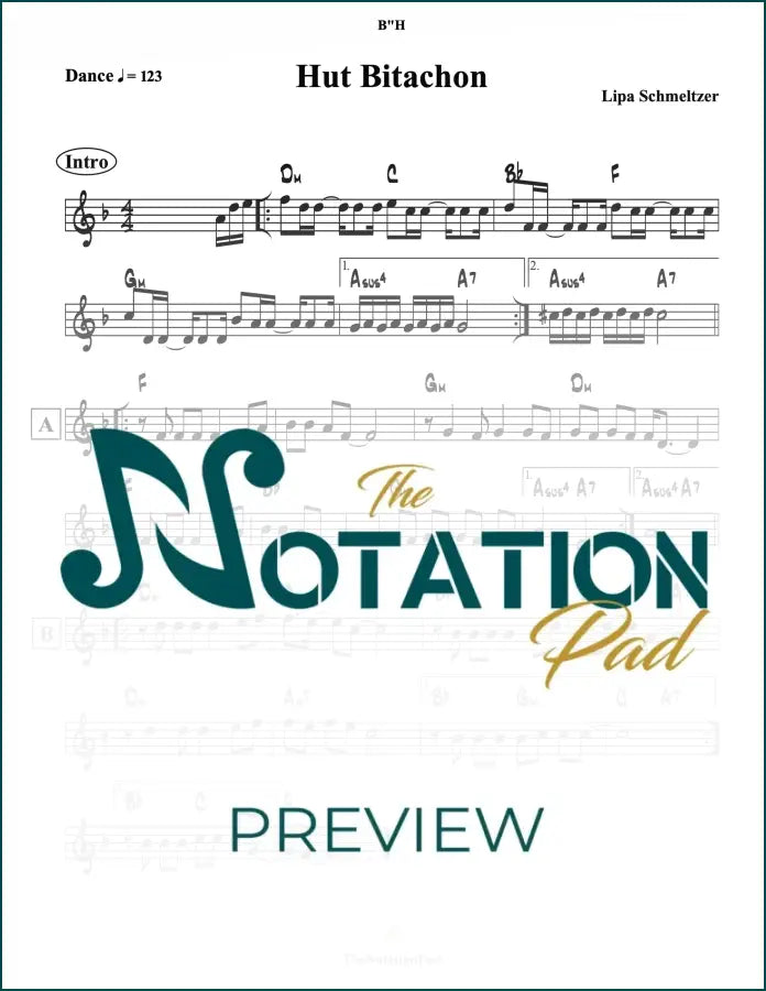 Hut Bitochin / V’haboteiach - Lipa Lead Sheet Sheet Music