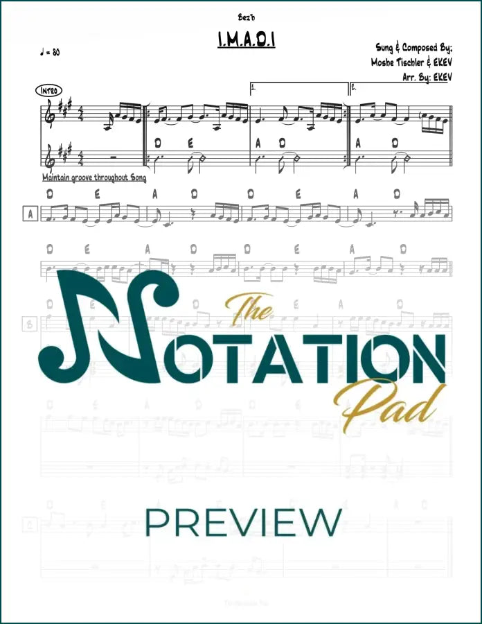 I.M.A.D.I - Tischler - 2-Liner - Sheet Music
