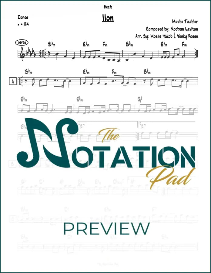 Ilon - Tischler Lead Sheet Sheet Music