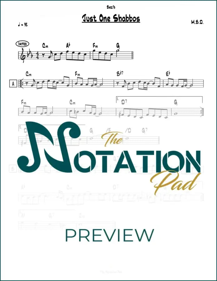 Just One Shabbos Lead Sheet Sheet Music