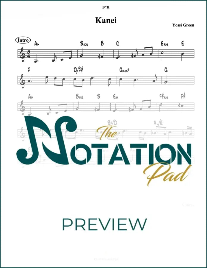 Kanei - Green 2-Liner Sheet Music