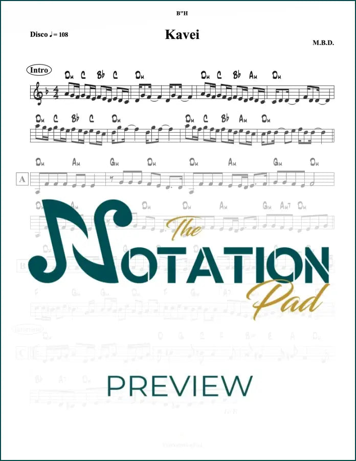 Kavei Lead Sheet Sheet Music
