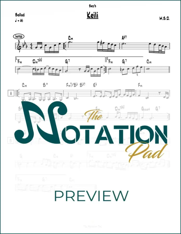 Keili - MBD Lead Sheet Sheet Music