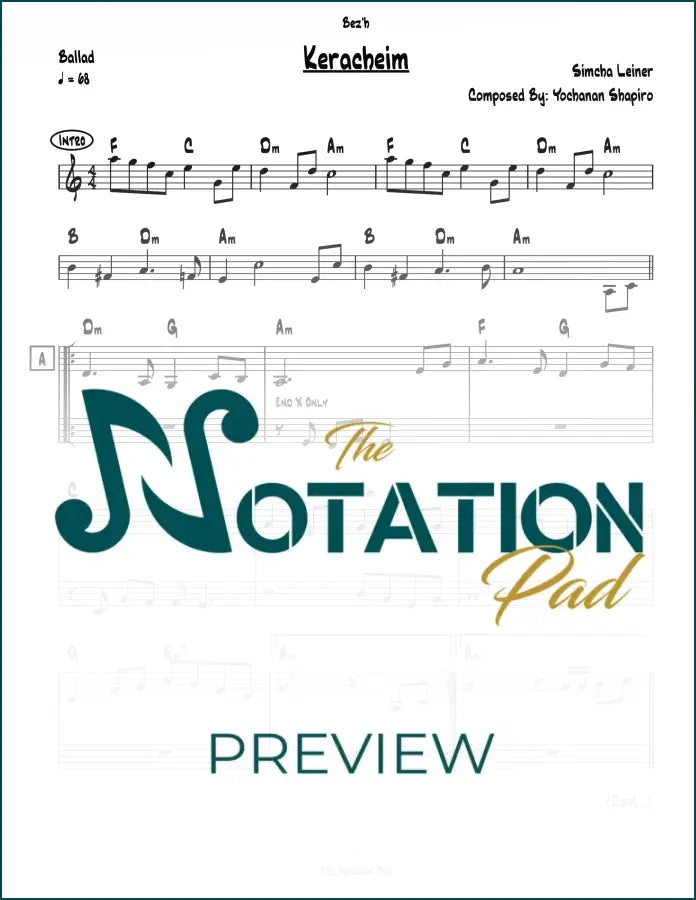 Keracheim - Leiner 2-Liner Sheet Music