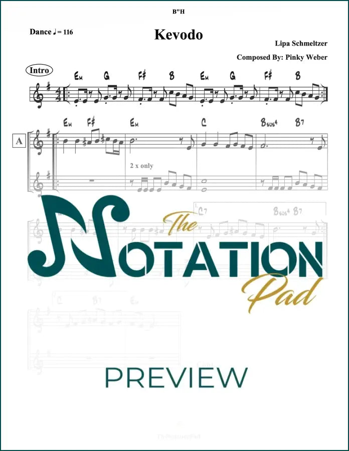 Kevodo - Lipa 2-Liner Sheet Music
