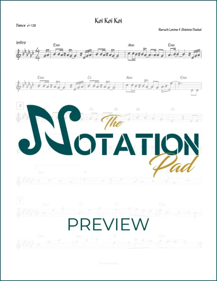 Koi Koi Koi - Levine & Daskal - Lead Sheet - Sheet Music